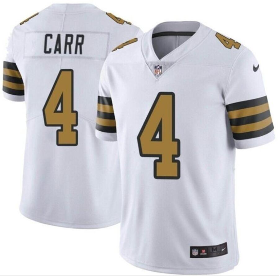 Youth New Orleans Saints #4 Derek Carr White Color Rush Limited Stitched Jersey Youth New Orleans Saints #4 Derek Carr White Color Rush Limited Stitched Jersey